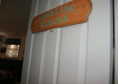 Tumbling Blocks Door Sign