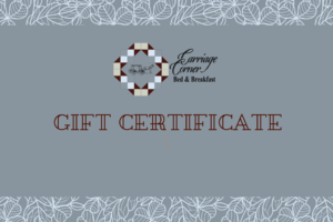generic carriage corner gift certificate